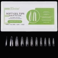 SOFT GEL TIPS LONG STILETTO (VERDE)