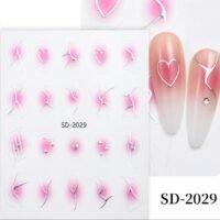 STICKERS DECORACION - CORAZON Y ESTRELLA CON FUEGOS