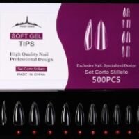 SOFT GEL TIPS PRELIMADO STILETTO (LILA)
