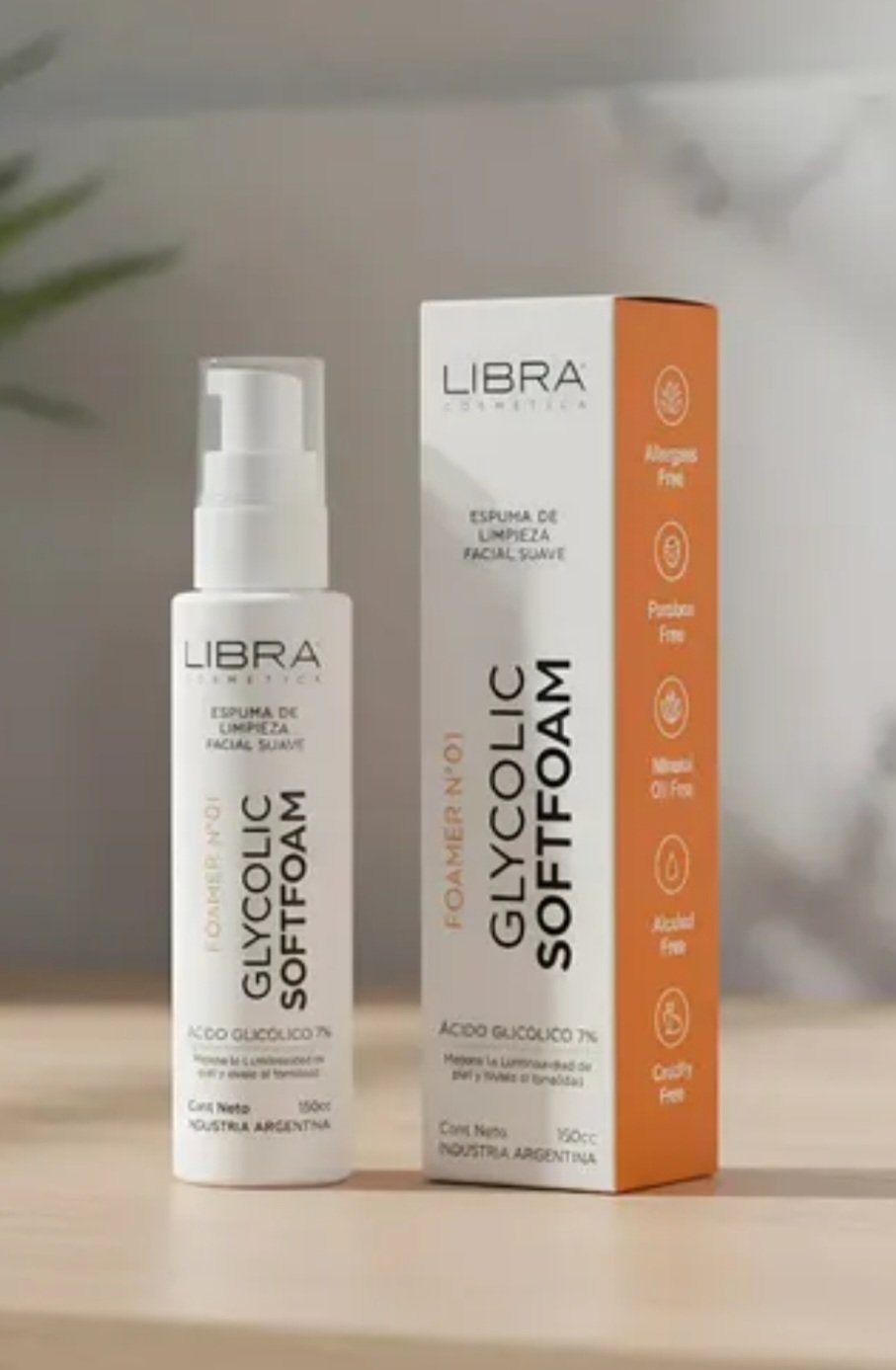 ESPUMA DE LIMPIEZA FACIAL SUAVISANTE ACIDO GLICOLICO 7%