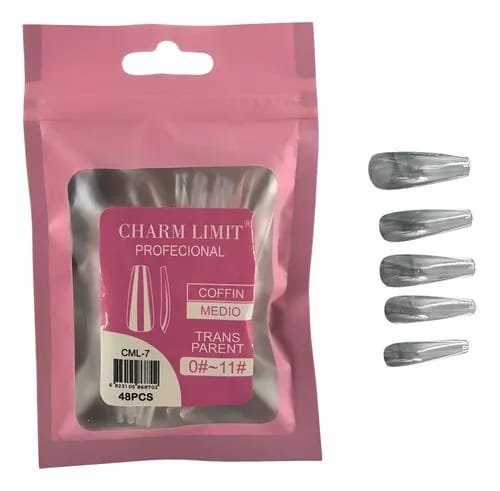 TIPS SOFT GEL COFFIN MEDIO BOLSA 500 PCS