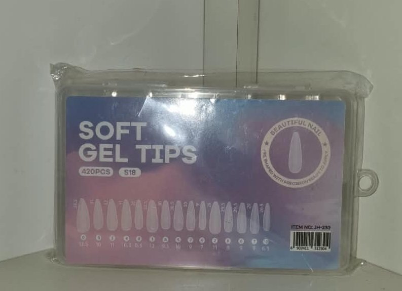 SOFT GEL TIPS STILETTO BEAUTIFUL NAIL